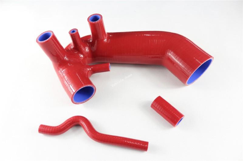 Red induction air intake inlet hose for vw volkswagen passat b5 audi a4 1.8t