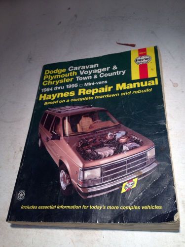 1984-1995 haynes repair manual - chrysler minivans #30010