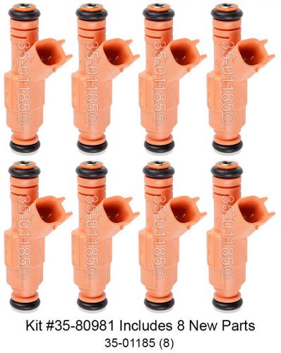 Brand new top quality set of 8 fuel injectors for ford lincoln &amp; mercury