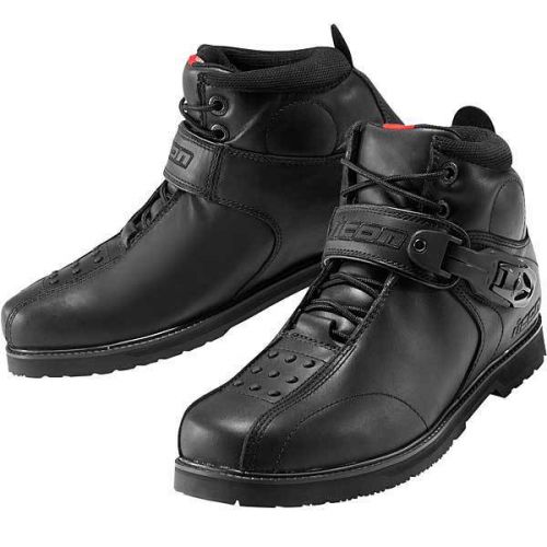 Icon superduty 4 motorcycle boots black