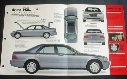 1998 acura 3.5 rl sedan unique imp brochure