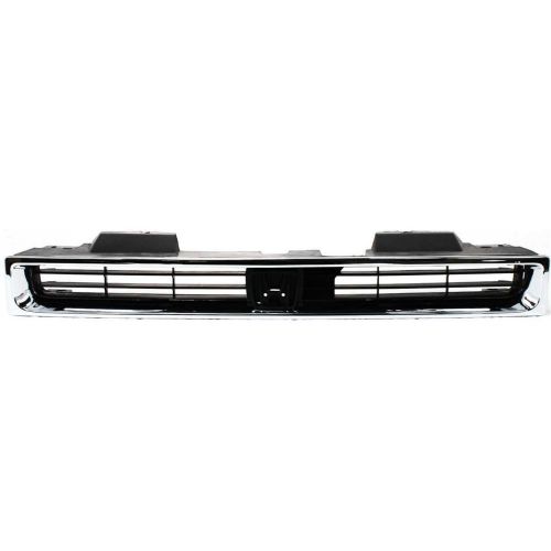 1990 1991 ho1200122 fits honda accord wagon sedan grille black w chrome molding