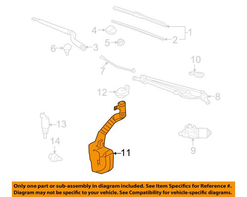 Gm oem wiper washer-windshield-washer reservoir 19120261