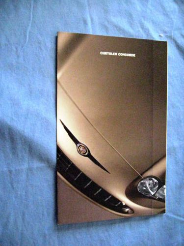 1998 chrysler concorde brochure with mailer