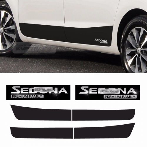 Side line door protector decal sticker chrome logo 6p for kia 2014-2016 sedona