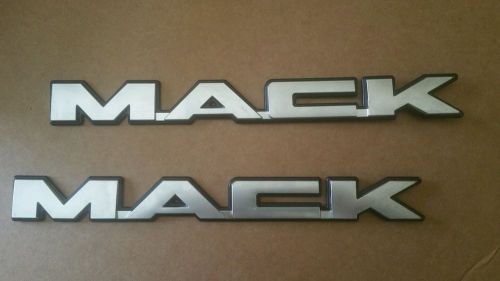 Mack truck emblems, one pair (2)