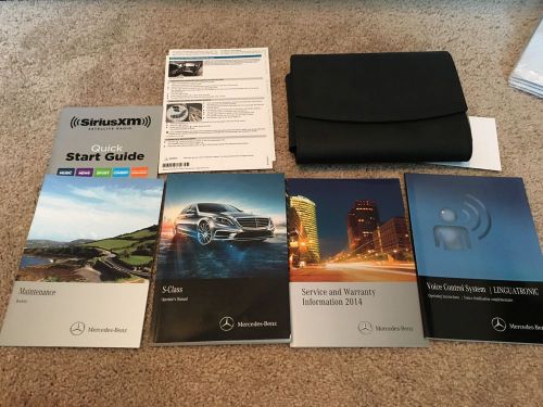 2014 mercedes benz s550 books set manuals with case