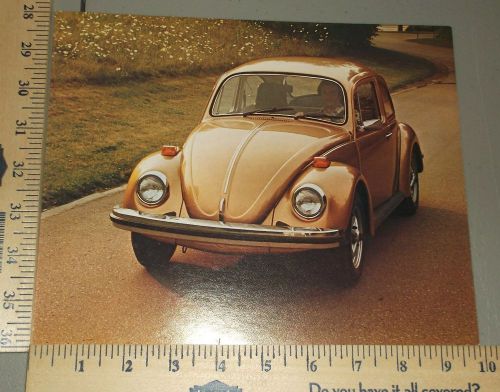 1976 volkswagen beetle brochure sheet original