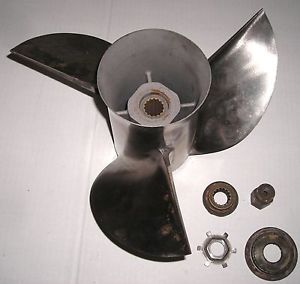 Mercury quicksilver 3 blade 19 pitch a5 cleaver propeller 48-89800-19 stainless