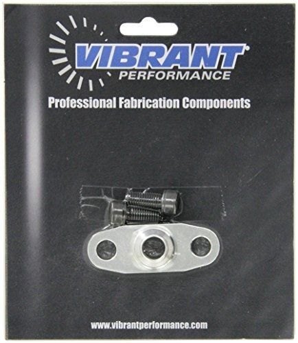 Vibrant performance vibrant 2849 oil drain flange with integrated 10 an fitting