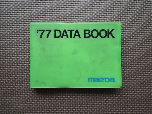 Jdm mazda 1977 data book original service specifications manual pocket size