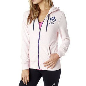 Fox racing speed womens zip up hoodie fuchsia/pink md