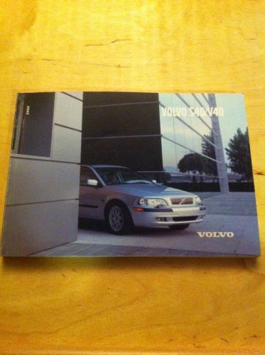 2002 volvo s40 v40 owners manual