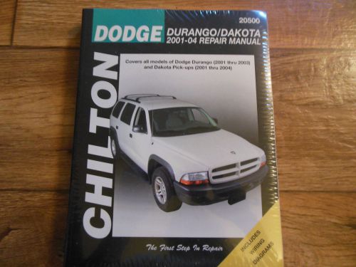 New chilton repair manual dodge durango &amp; dakota, 2001-04 #20500