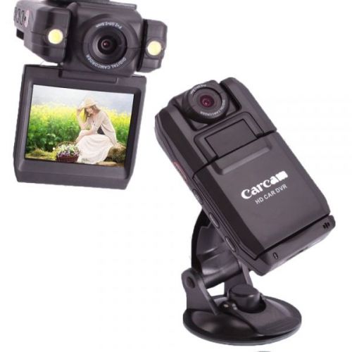 2.0&#034;hd 2 led sensitive night vision 270 rotating screen traffic video recorder