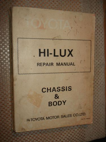 Toyota hi-lux truck service manual original toyota shop repair book