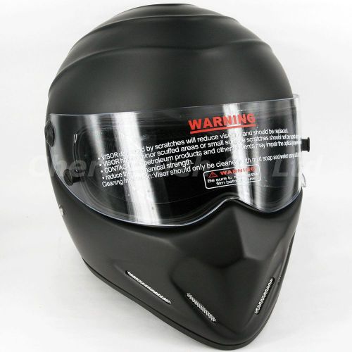 Frp motorcycle chopper full face racing helmet diamond matt black dot x-large xl