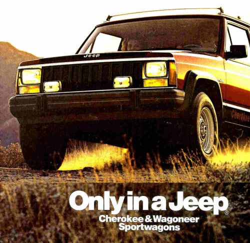 1985 jeep cherokee &amp; wagoneer brochure -cherokee chief-pioneer-wagoneer limited