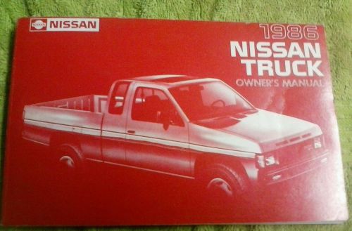 1986 nissan pickup truck owner&#039;s manual  no reserve !!!!