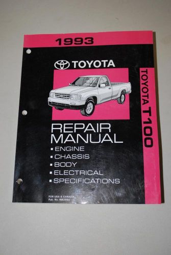 Oem 1993 toyota t100 factory repair manual in excellent condition clean! book