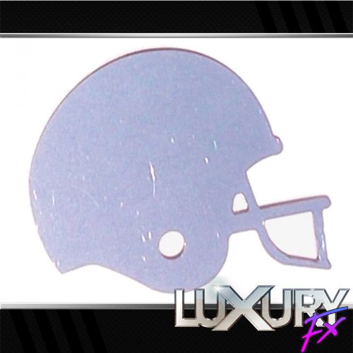 2pc. luxury fx stainless steel football helmet emblem
