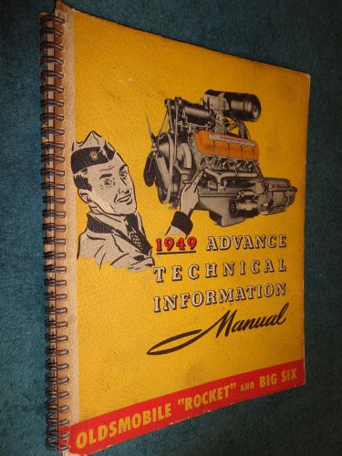 1949 oldsmobile shop book / original advance technical information manual 6 &amp; 8