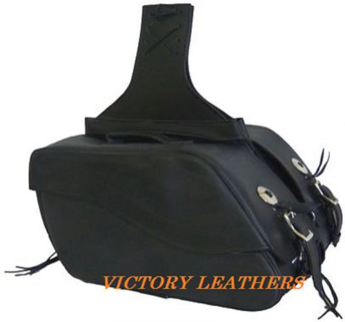 Motorcycle saddle bags with chonchos measures 16&#034; x 10&#034; x 6&#034;