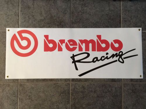 Brembo racing banner sign wall shop brakes calipers rotors ferrari bmw sti honda