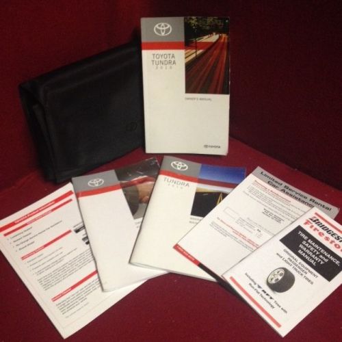 2010 toyota tundra owners manual with warranty guide and case