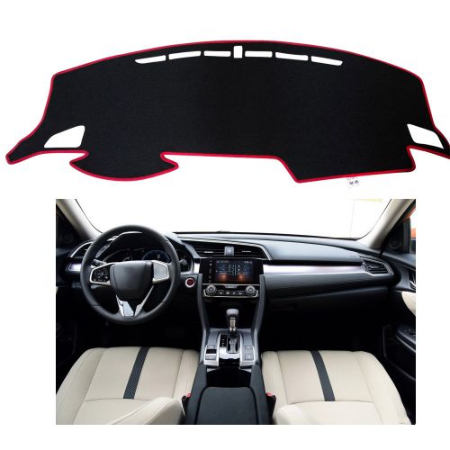 Fits for honda civic 10th 2016 dashmat dashboard cover dash mat fly5d