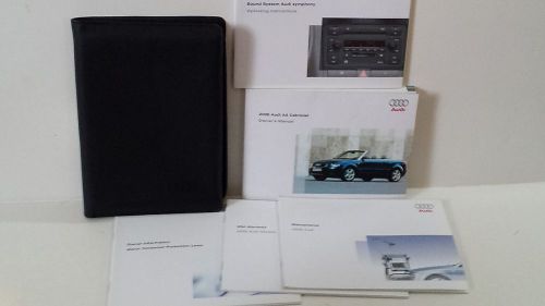 2006 audi a4 cabriolet owners manual kit