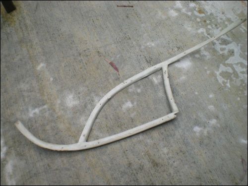 Porsche 356 original hardtop trimming strip,(driver side) left side