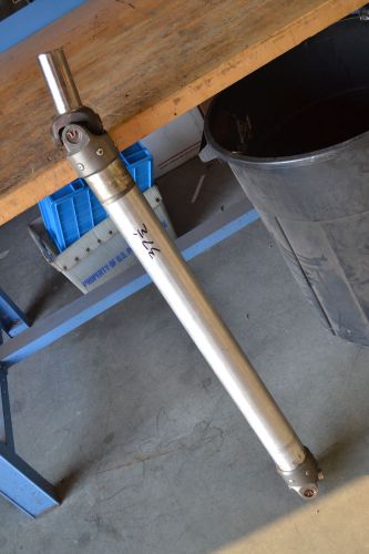 Quartermaster aluminum driveshaft with yoke, 3&#034; x .120, 1310 u-joints