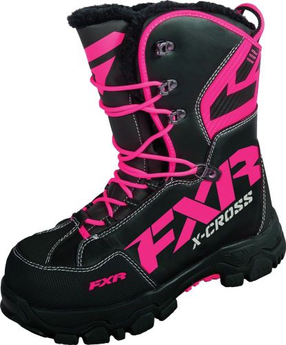 Fxr x cross 2016 womens snow boots black/fuchsia/pink 6