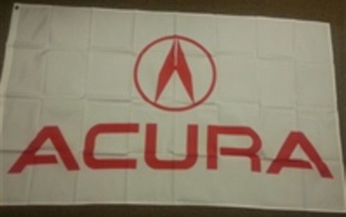 Acura flag 3&#039; x  5&#039; banner white