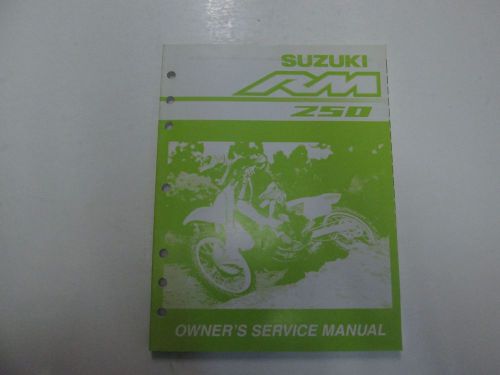 2001 suzuki rm250 owners service workshop repair manual factory oem x