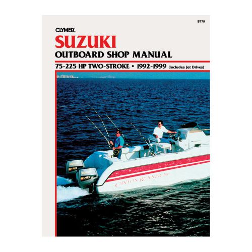 Clymer suzuki 2 stroke 75-225 hp ob includes jet drive -b779