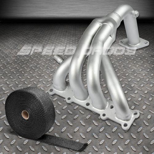 Stainless ceramic coated exhaust header+for mazda bj protege/5 fs-de+heat wrap