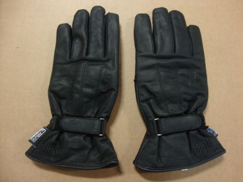 Big dog motorcycle m ladies riding gloves w/ logo lined velcro wrist closure bdm