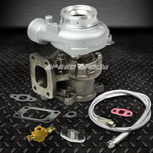 H1c t25 turbo charger+wg+36&#034;oil feed line 89-93 dodge d250/d350 cummins 6bta 5.9