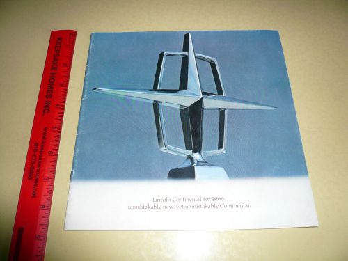 1966 lincoln continental sales brochure - vintage