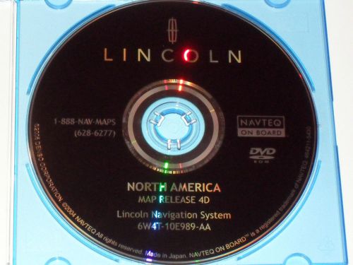 Lincoln  navigation cd dvd disc 6w4t10e989aa oem map gps disk navagation