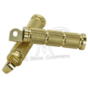 Stroker knurled foot peg, bronze (for harley models)