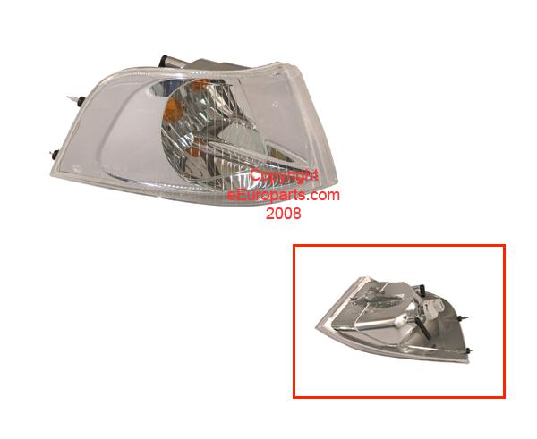 New uro parts turnsignal assembly - passenger side (chrome) volvo oe 30621834