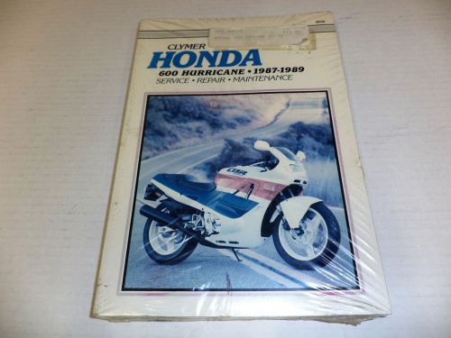 Genuine honda owner&#039;s manual 600 hurricane 1987-1989