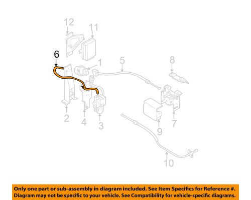 Mitsubishi oem 97-03 montero sport cruise control system-vacuum hose ms630192