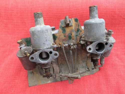 Pair su h1 carburetors, intake manifold, heat shield austin healey bugeye sprite