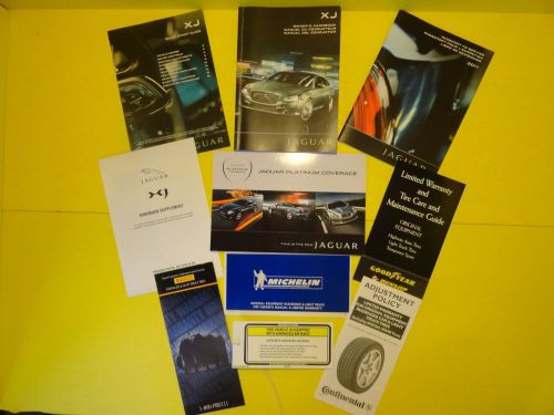 2010 jaguar xj owners manual full set leather binder #xj88 jaguar manuals here