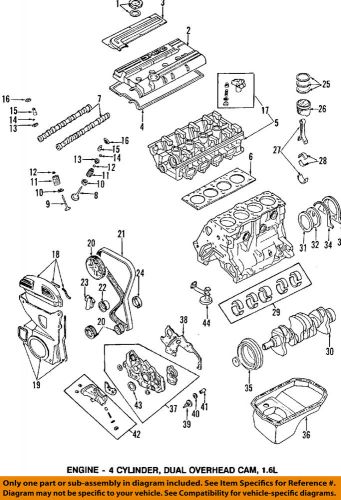 Mitsubishi oem 91-92 mirage-engine timing belt md199418