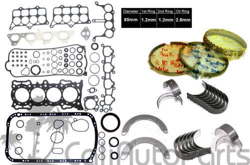 90-96 honda accord prelude 2.2l sohc f22a1 f22a4 f22a6 full set *re-ring kit*